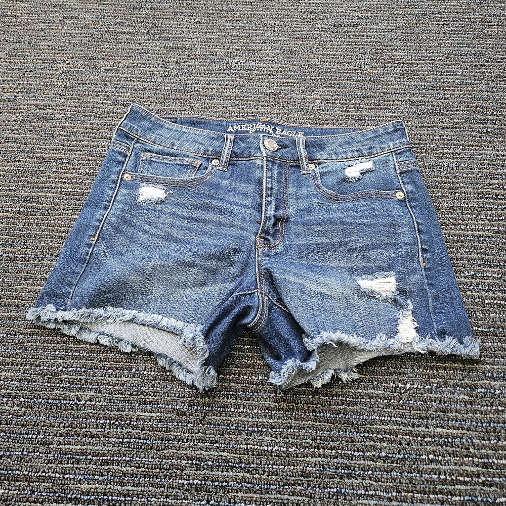 American Eagle Outfitters Midi Denim Shorts